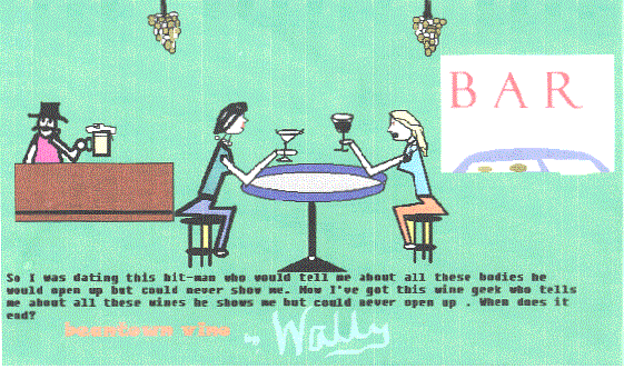 cartoon image wine